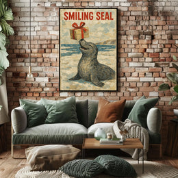Smiling Seal Poster