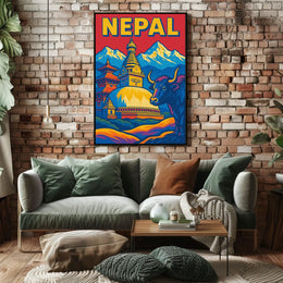 Nepal A Vibrant Tapestry Poster
