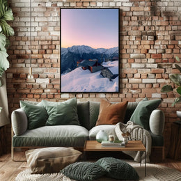Mountain Serenity At Dusk Poster