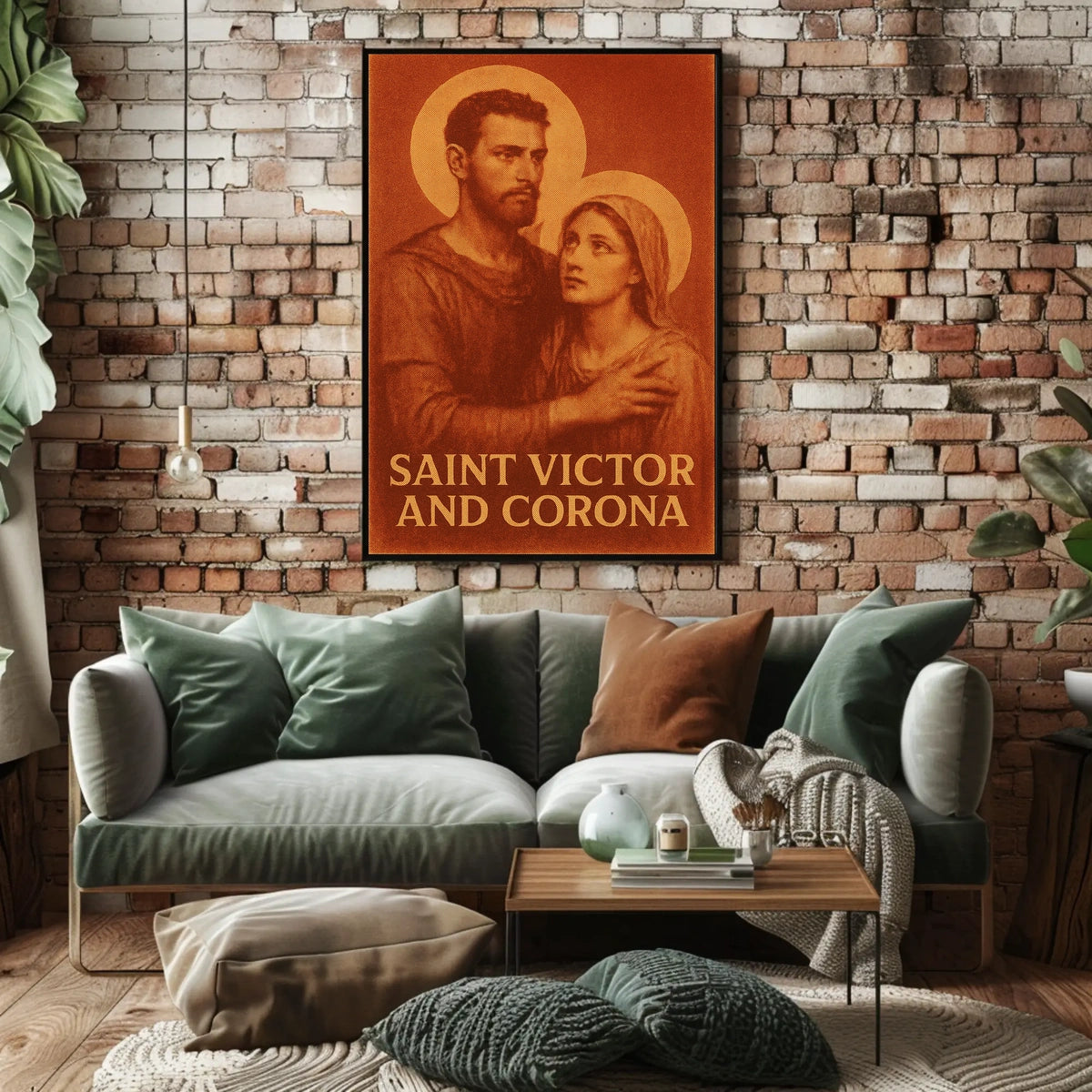 Saint Victor and Corona Poster