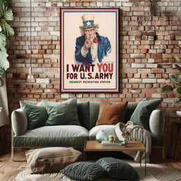 Uncle Sam Military Recruitment Call to Action Poster