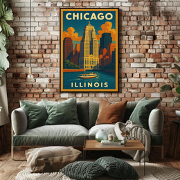 Chicago Skyline Poster