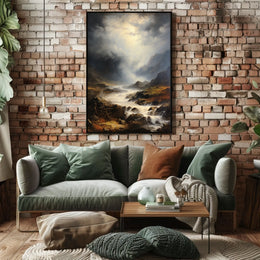 Dramatic Wilderness Landscape: Photorealistic National Park Poster