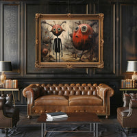 Whimsical Dreamscape: Surreal Characters Abstract or Artistic Poster