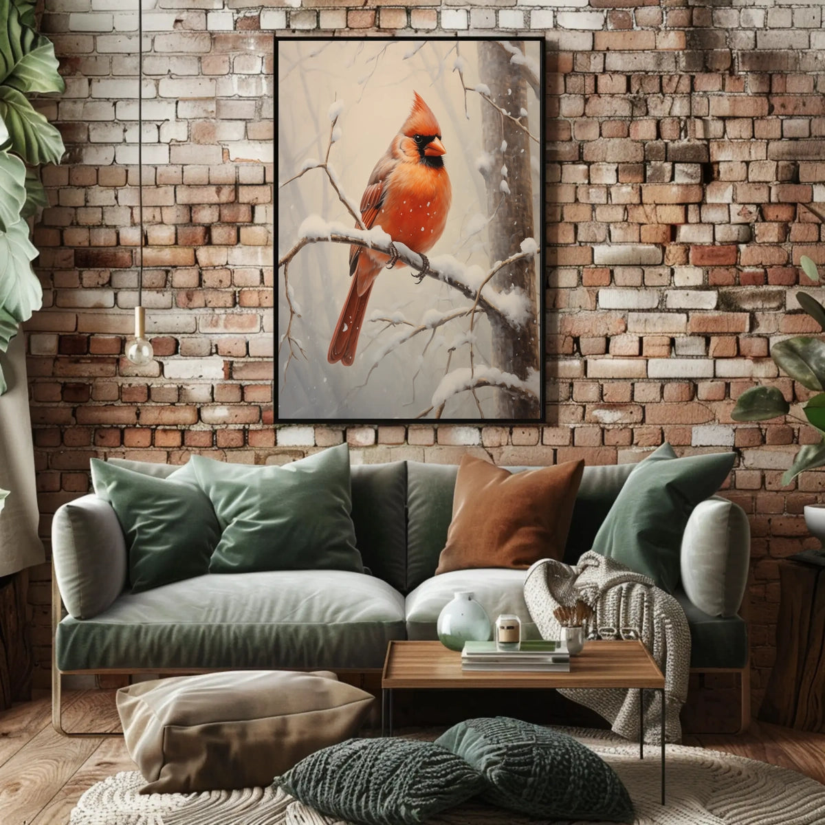 Winter Cardinal Poster