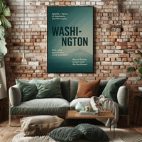 Washington A Tribute To The Evergreen Poster