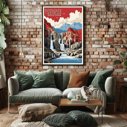 Cascadas El Chiflon Mexico National Park Poster