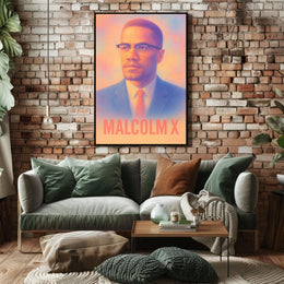 Malcolm X Portrait Poster
