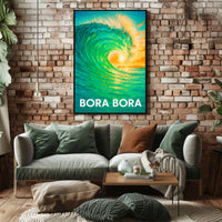 Bora Bora Wave Poster