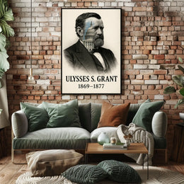 Ulysses S. Grant 18th President of the United States Reflections Poster