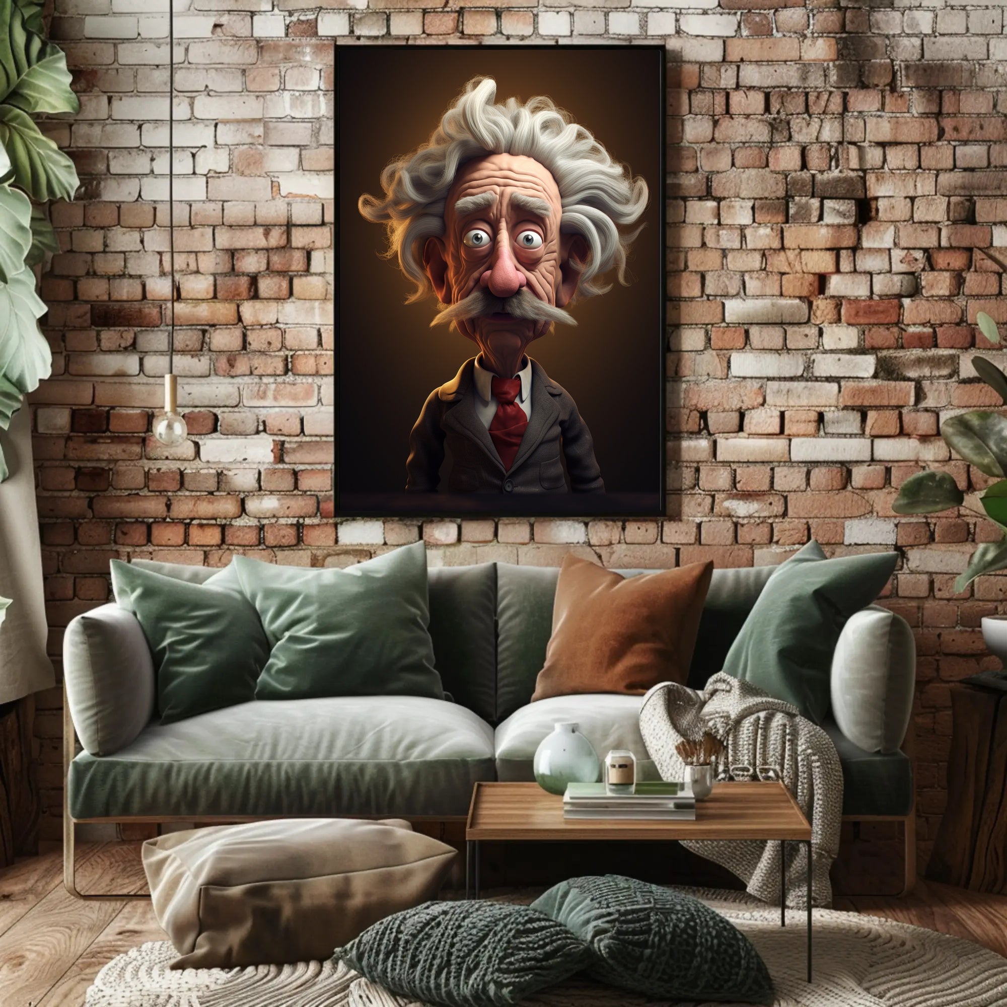 Whimsical Professor Character Poster PosterGoat