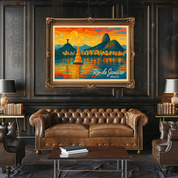 Rio de Janeiro Vibrant Mosaic Poster