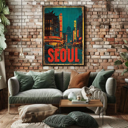 Seoul Nightscape Poster