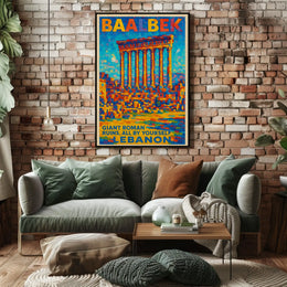 Baalbek Explore The Ancient Ruins Poster