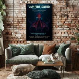 Vampire Squid Deep Sea Marvel Poster