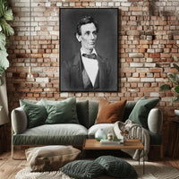Abraham Lincoln Top Hat Desk Poster Historical Artwork PosterGoat