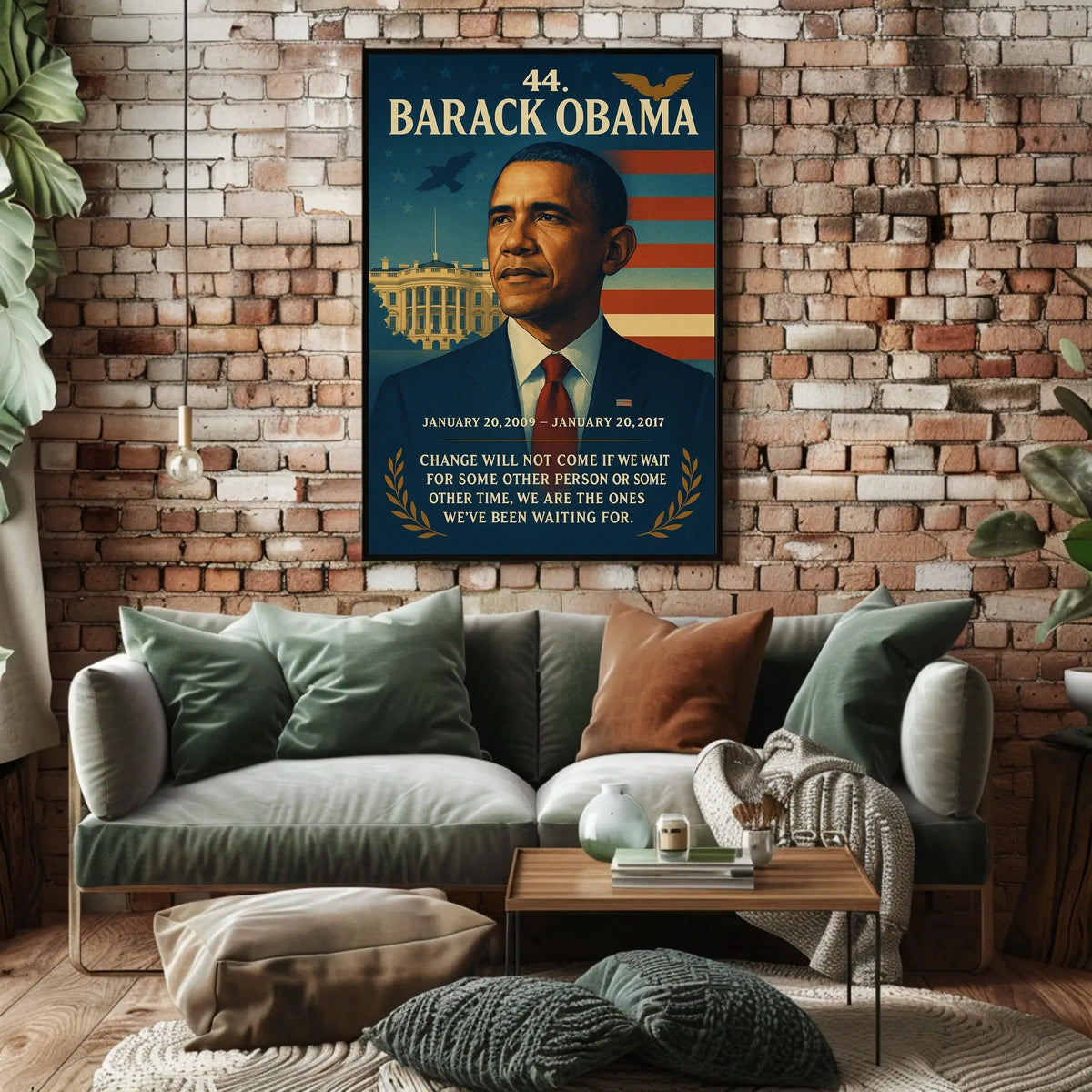 Barack Obama Leadership Iconic Historical or Presidential Poster