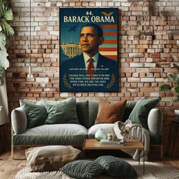 Barack Obama Leadership Iconic Historical or Presidential Poster