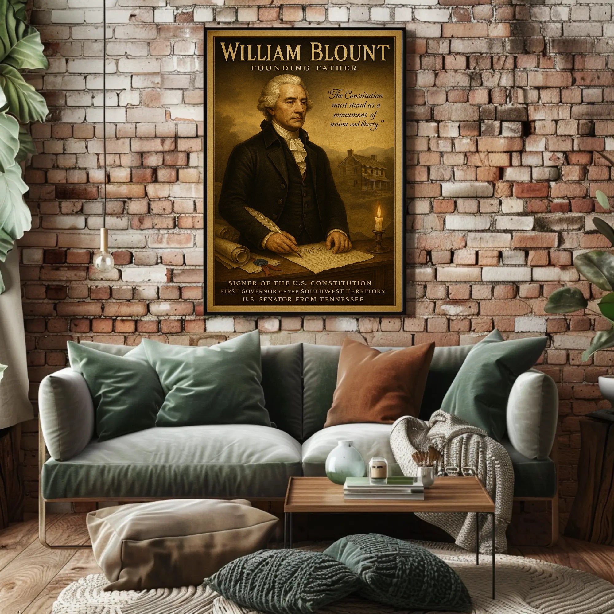 William Blount Vintage Historical or Presidential Poster PosterGoat