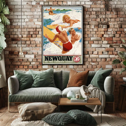 Newquay On The Cornish Coast Poster