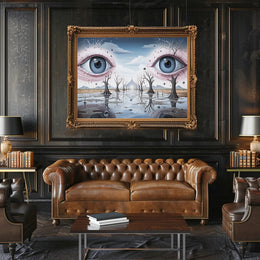 Surrealistic Eyescape Dreamscape Wall Art - Abstract or Artistic Poster
