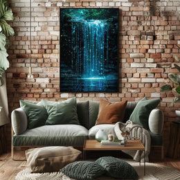 Digital Waterfall Poster