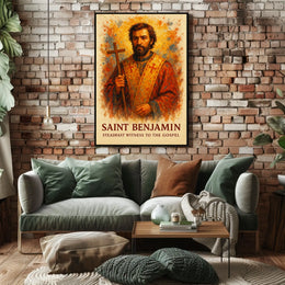 Saint Benjamin Religious Art Poster - Abstract, Artistic, or Pop Culture Poster