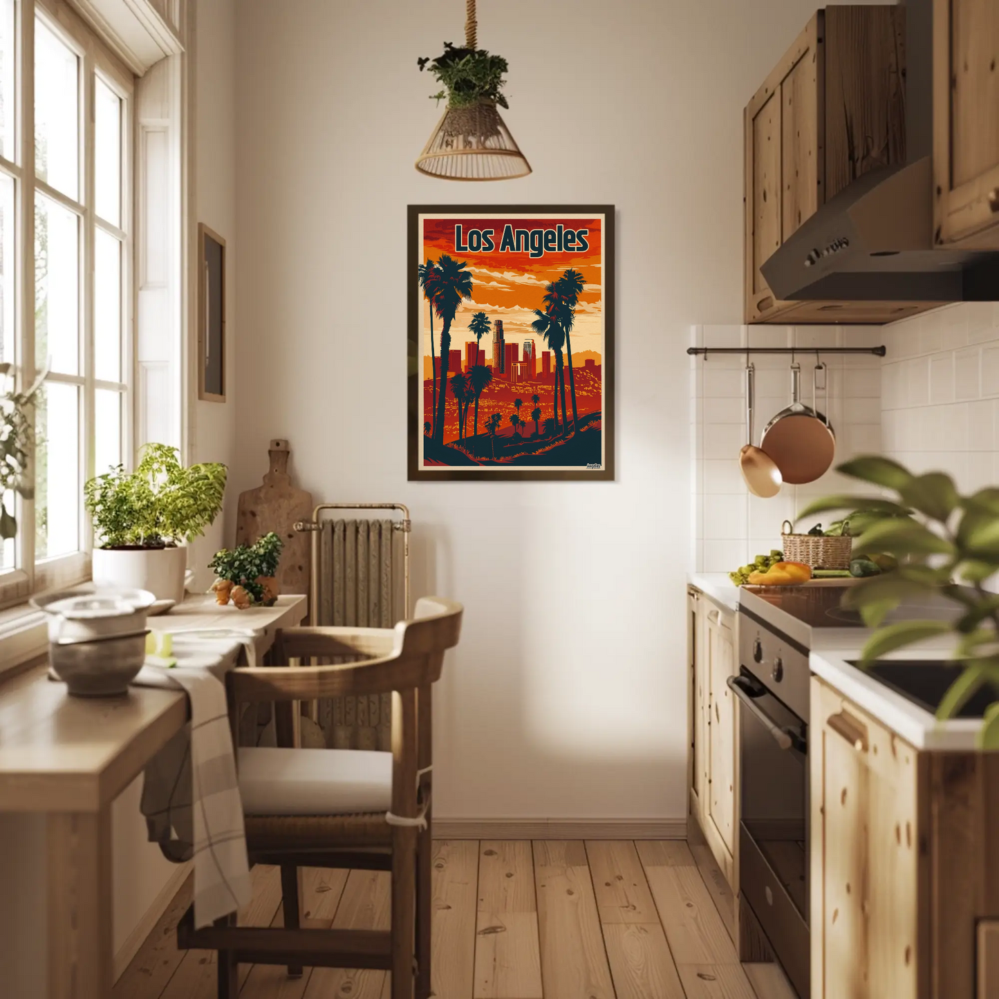 Los Angeles Sunset Vintage Poster