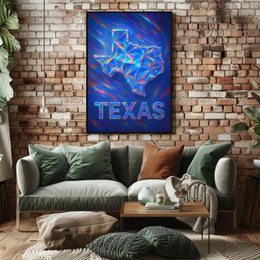 Texas In Prism Poster