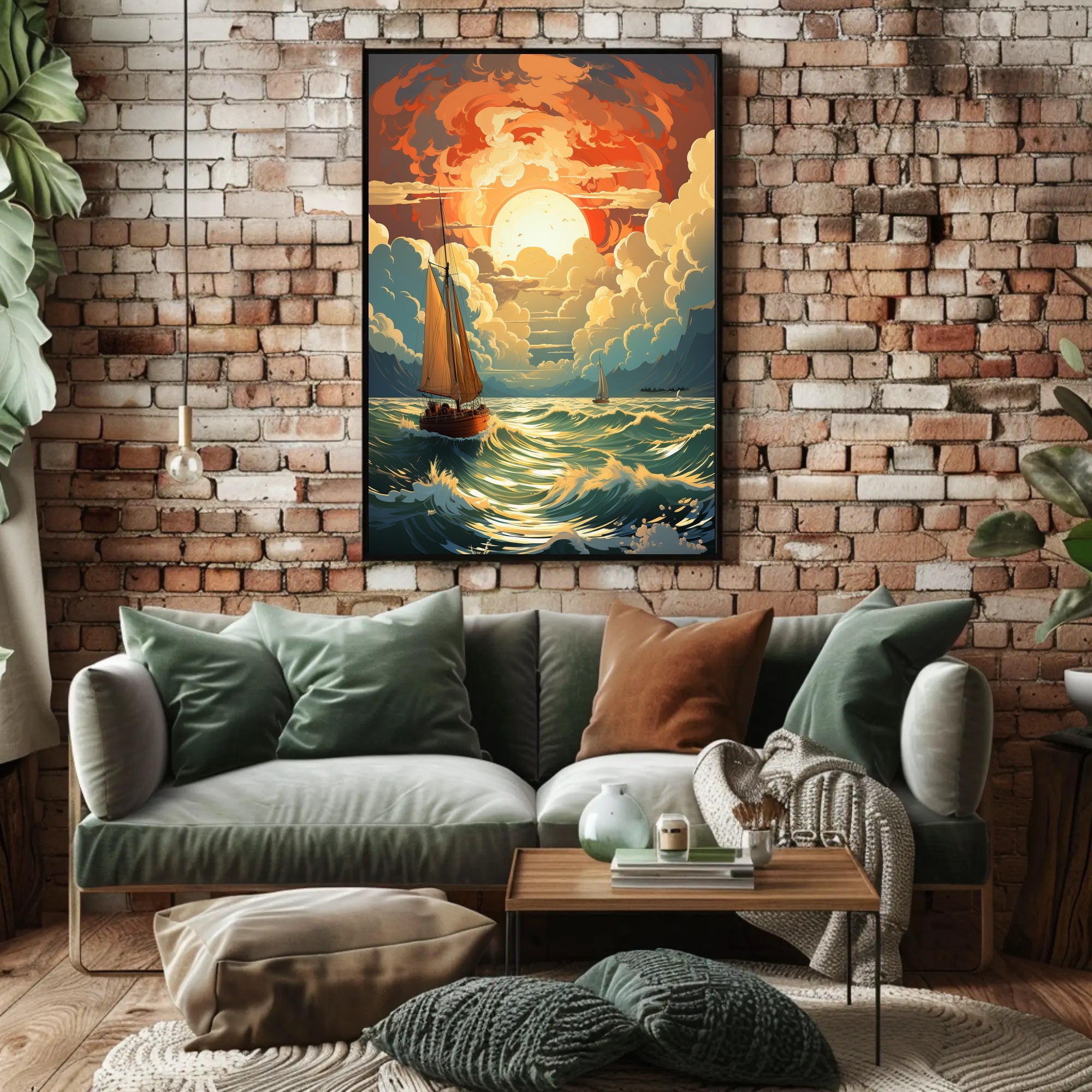 Sailing Into The Sunset Poster PosterGoat
