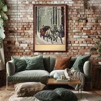 Winter Carriage Ride Poster