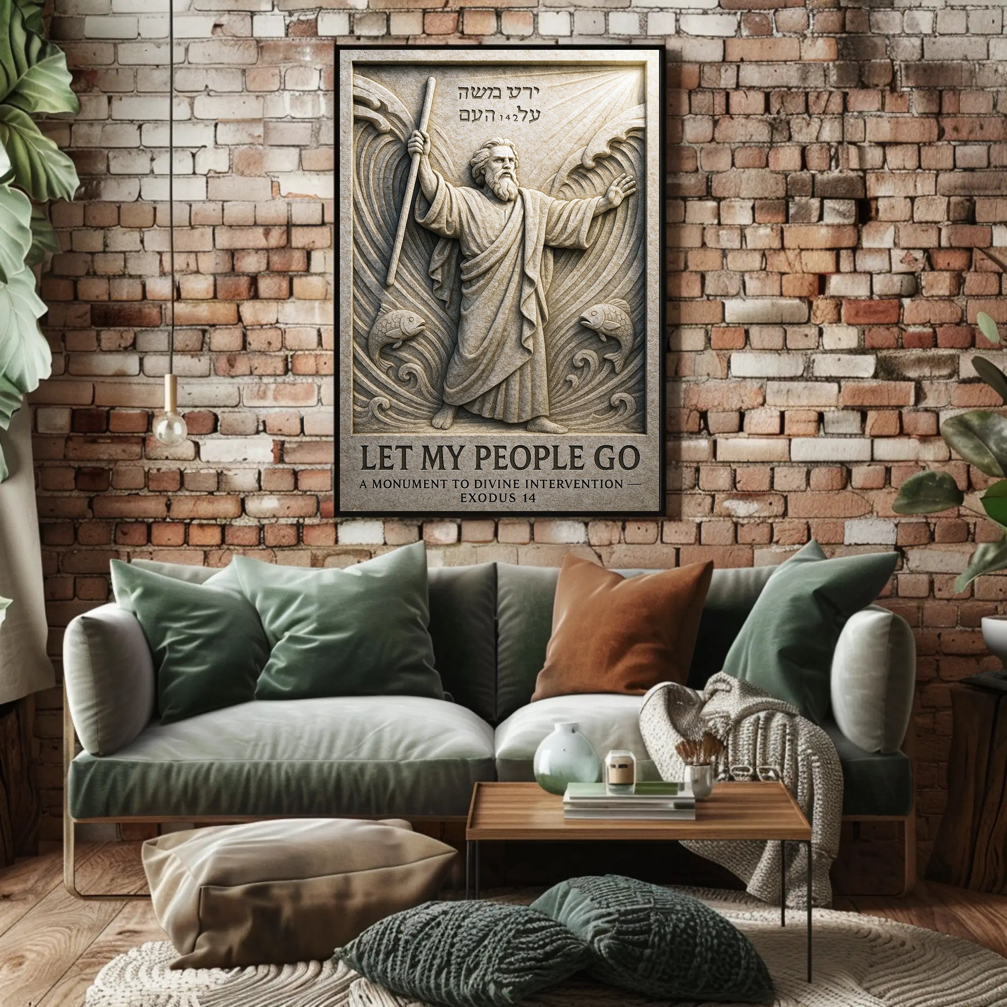 Let My People Go A Monument to Divine Intervention Poster PosterGoat