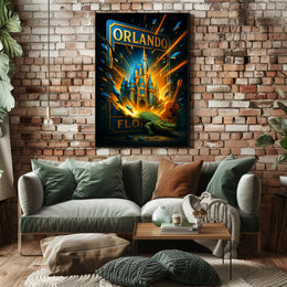 Orlando Fantasy Explosion Poster PosterGoat