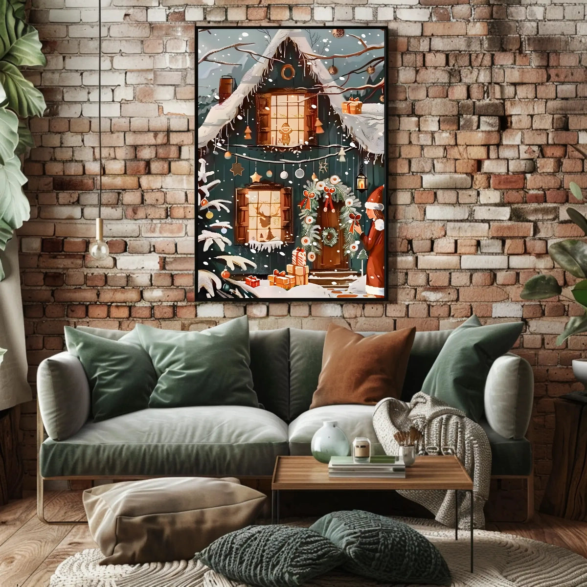 Winter Wonderland Cottage Poster