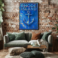Rhode Island Nautical Poster