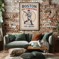 Boston Red Stockings Est. 1870s Poster PosterGoat