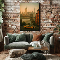 New York City Skyline Poster for Modern Home Decor Wall Art