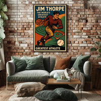 Jim Thorpe Legendary Athlete Poster