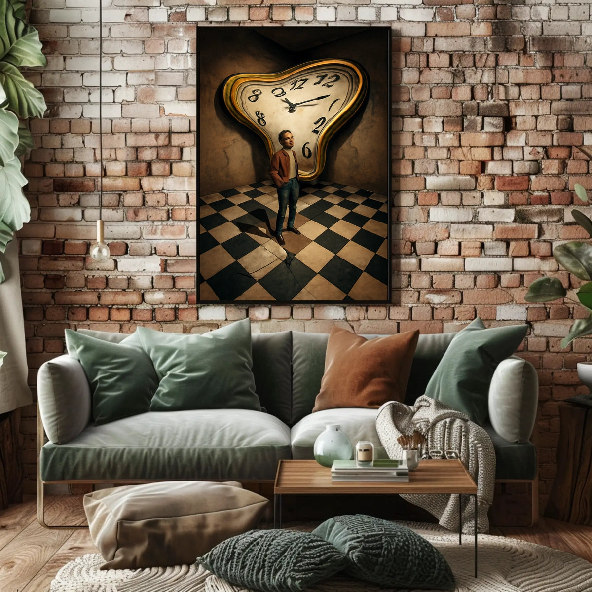 Surreal Reflections of Time Poster