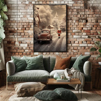 Winter Wonderland With Santa Poster
