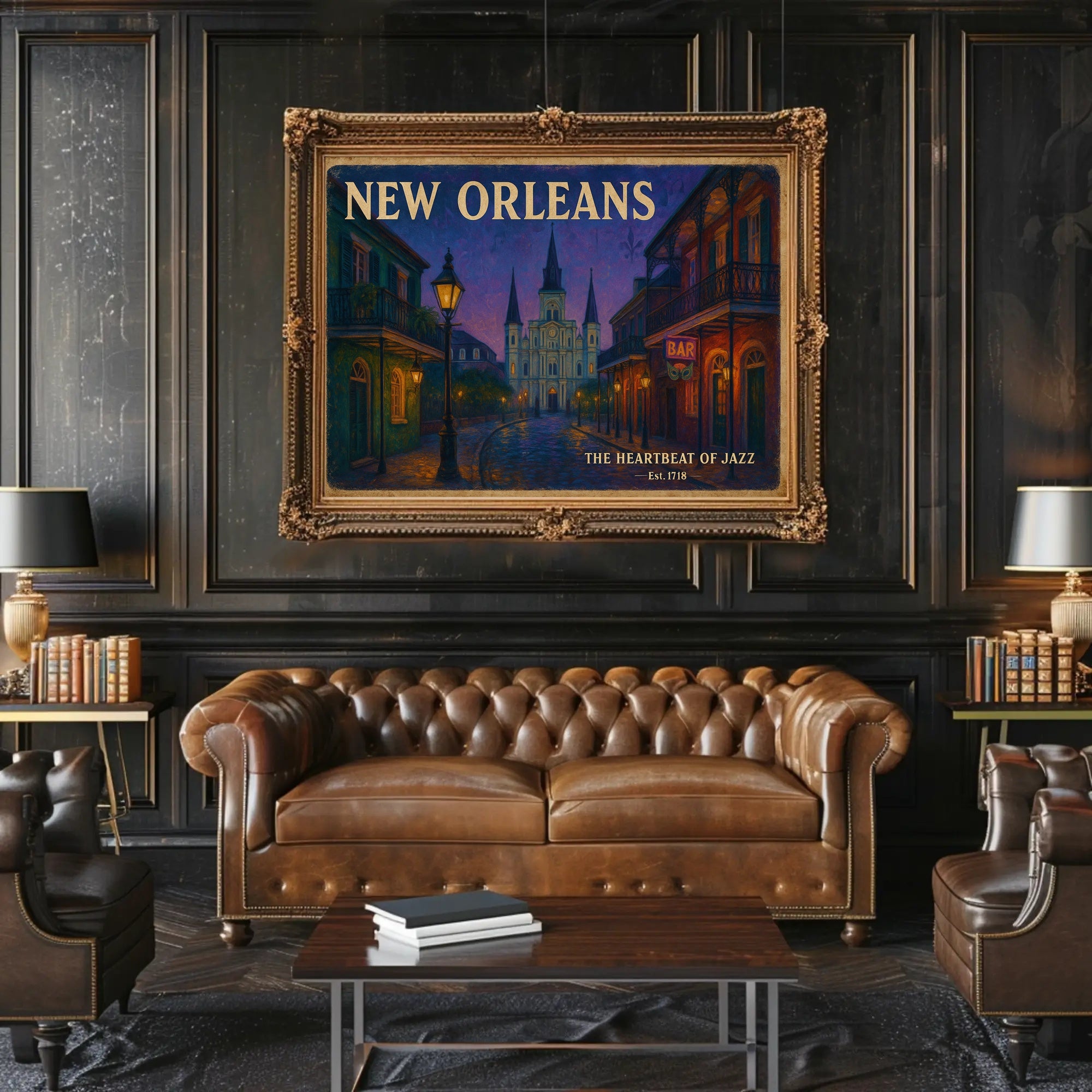 New Orleans Jazz Travel Poster Wall Art