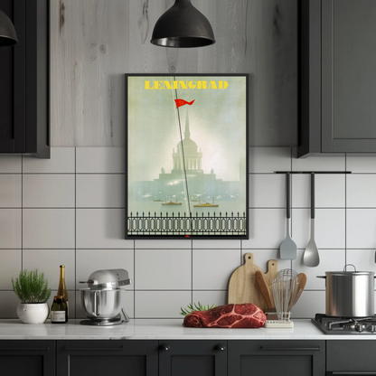 Leningrad Soviet Travel Poster