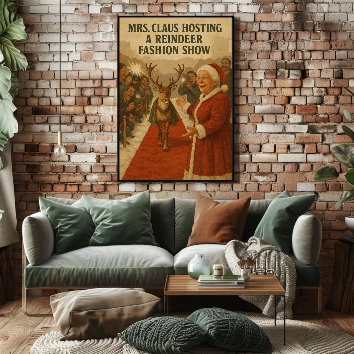 Mrs. Claus Hosts a Reindeer Fashion Show Poster