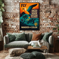 Wander in Color United States Minor Outlying Islands Poster