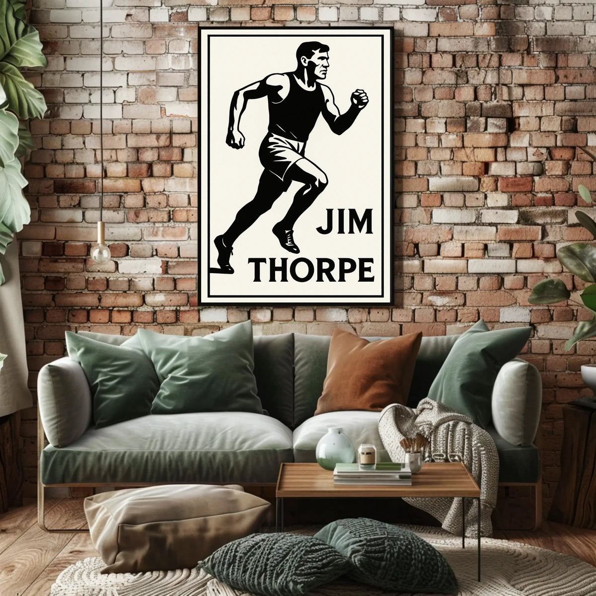 Jim Thorpe Athletic Icon Poster