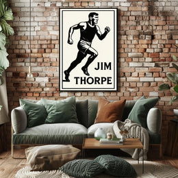 Jim Thorpe Athletic Icon Poster