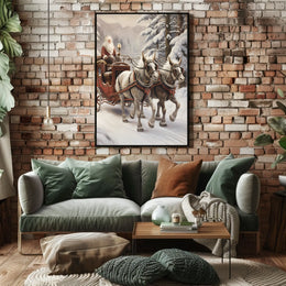 Winter Wonderland Sleigh Ride Poster
