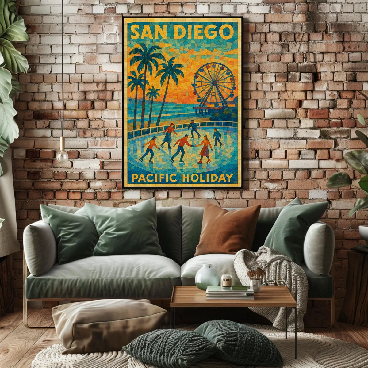 San Diego Pacific Holiday Poster