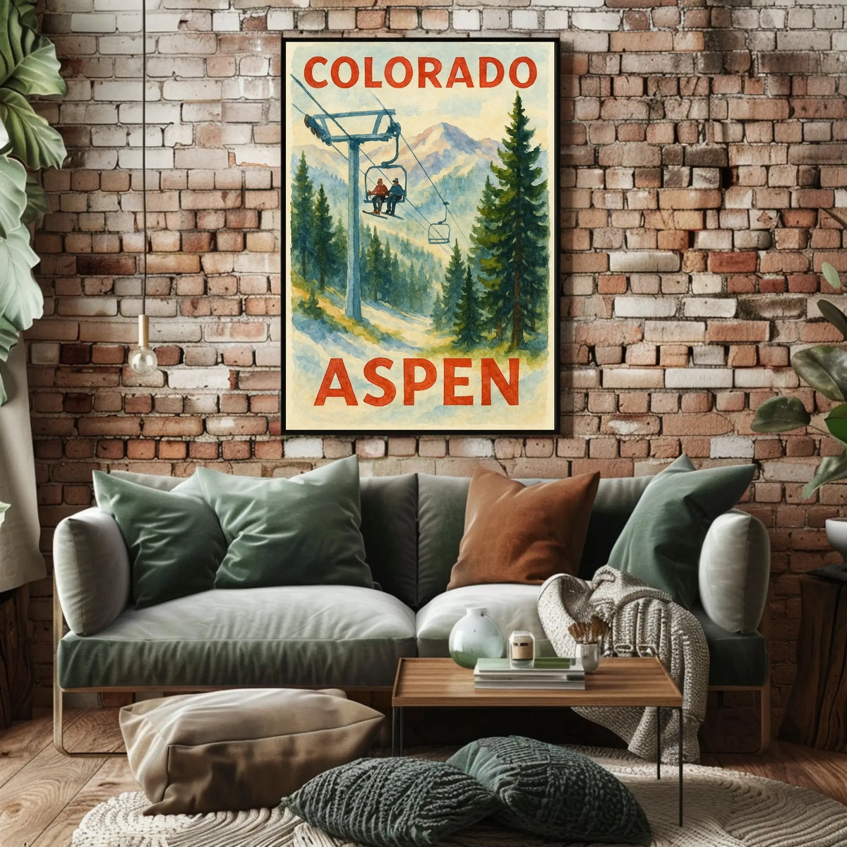 Colorado Aspen Ski Adventure Poster