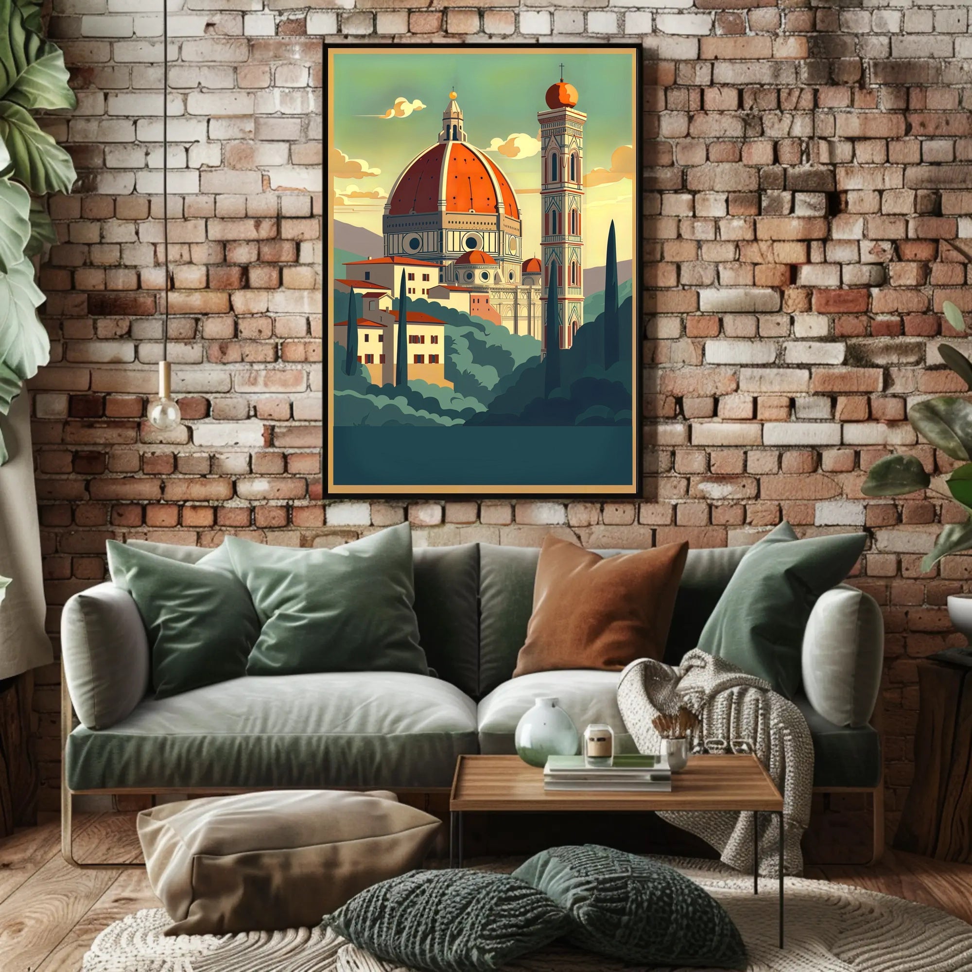 Artistic View of Florence's Duomo Poster
